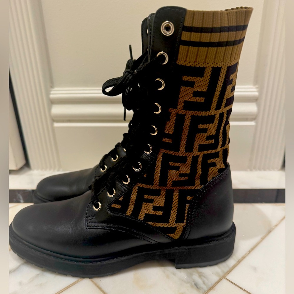 Fendi combat boots